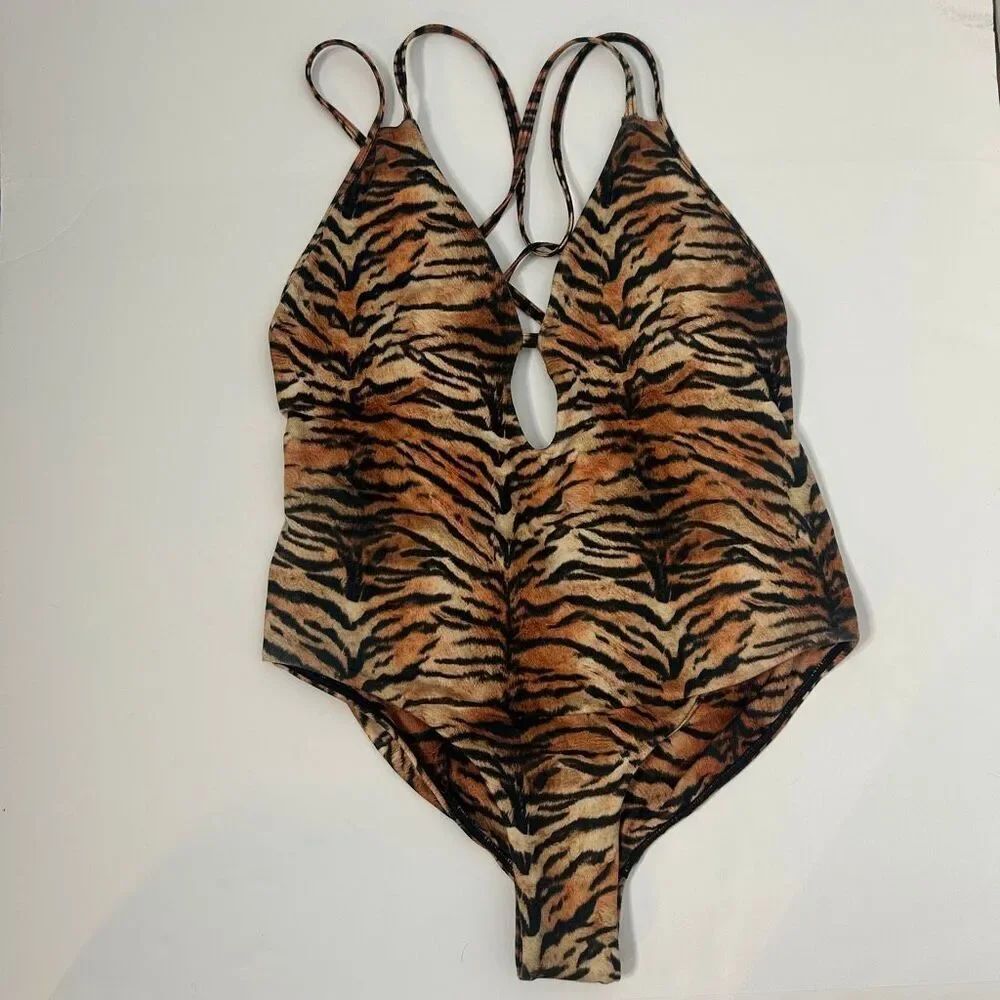PEIXOTO ISLA ANIMAL PRINT ONE-PIECE XL